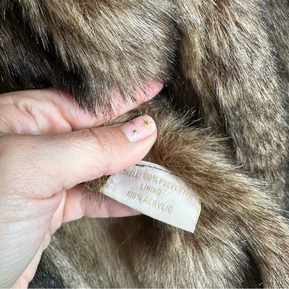 Scully Honey Creek Faux Fur Jacket in Java Brown - Picture 7 of 10